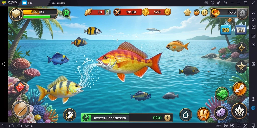 Gameplay seru menangkap ikan di 55RP.