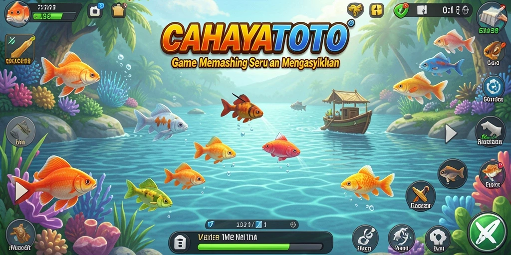 Tangkapan ikan besar dalam gameplay CAHAYATOTO.