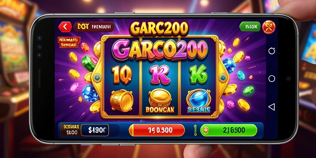 Screenshot utama GARCO200 yang menunjukkan aksi permainan Slot yang mendebarkan.