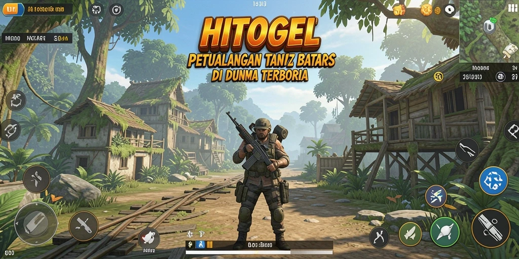Tampilan gameplay Open World yang menakjubkan di HITOGEL.