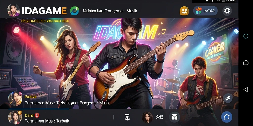 Tampilan gameplay IDAGAME yang penuh warna dan menarik.