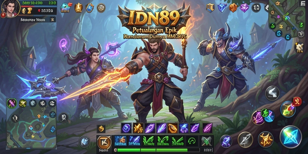Tampilan gameplay IDN89 dengan aksi seru di dunia MMORPG.