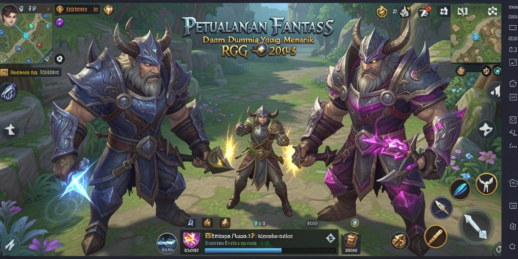 Screenshot IDRRP menampilkan pertempuran epik dalam dunia RPG yang menakjubkan.