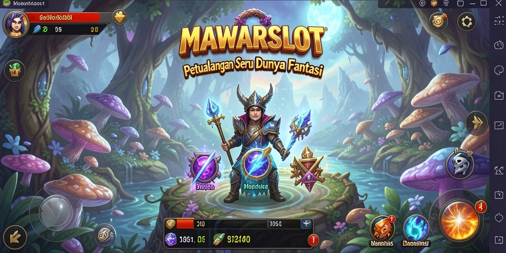Screenshot gameplay MAWARSLOT menampilkan aksi petualangan RPG yang seru.