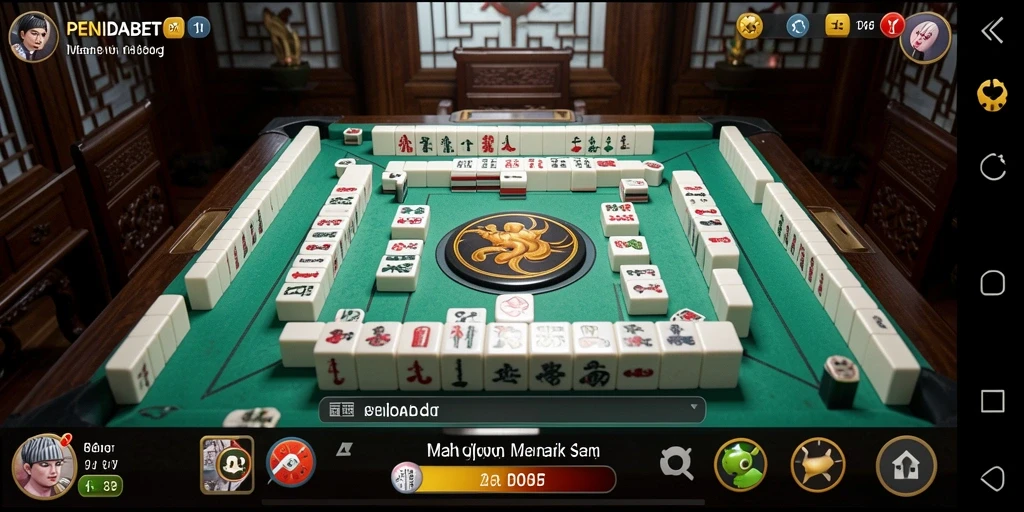 Tampilan gameplay Mahjong di PENIDABET yang mengasyikkan.