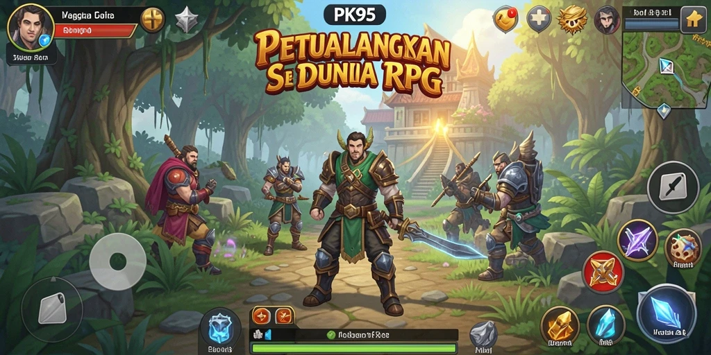 Screenshot gameplay PK95 yang menunjukkan aksi pertempuran menegangkan.
