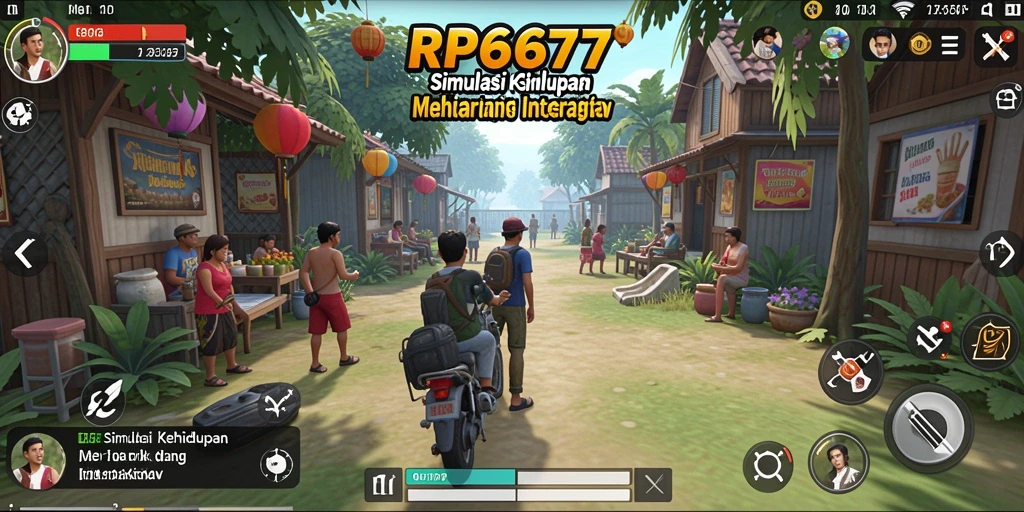 Tangkapan layar utama RP6677 menampilkan gameplay simulasi yang menarik.
