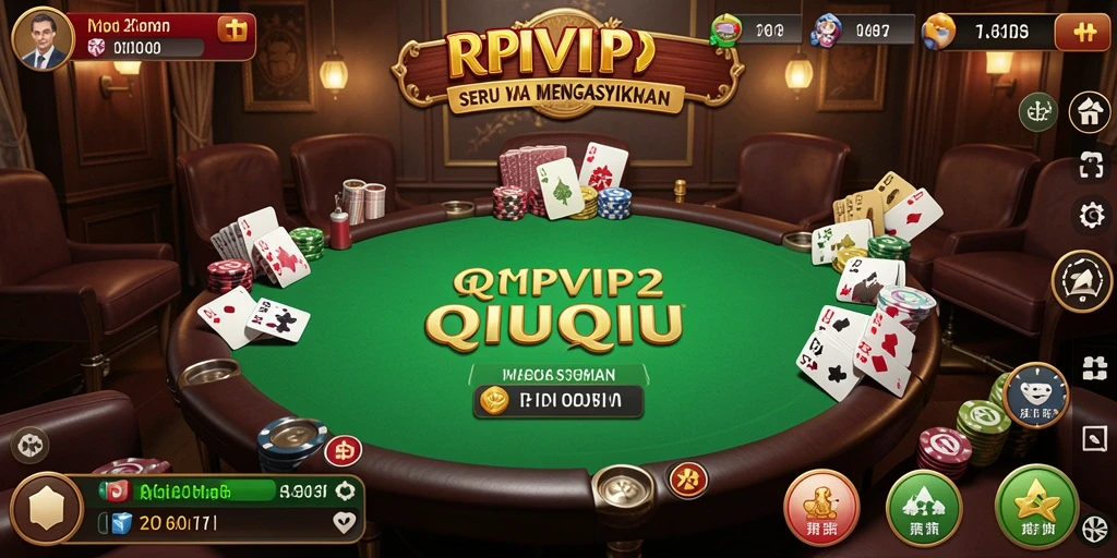 Tampilan gameplay QiuQiu di RPVIP2 yang menarik.