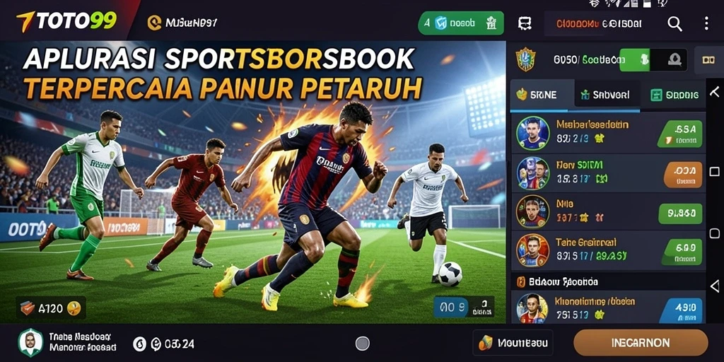 Tampilan gameplay menarik dari aplikasi Sportsbook TOTO99.
