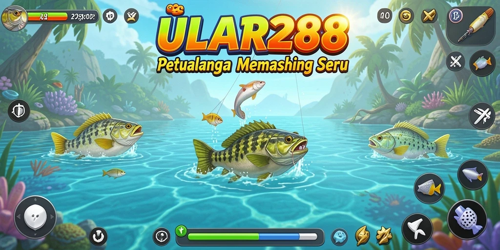 Tampilan gameplay ULAR288 yang memukau saat menangkap ikan.